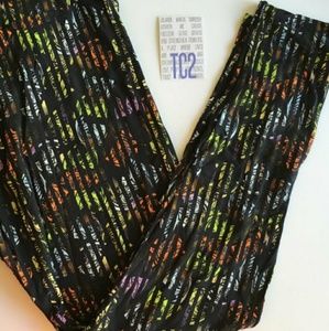 NWT 🎃LuLaRoe 🎃HalloweenBats/Striped Women'sLegg